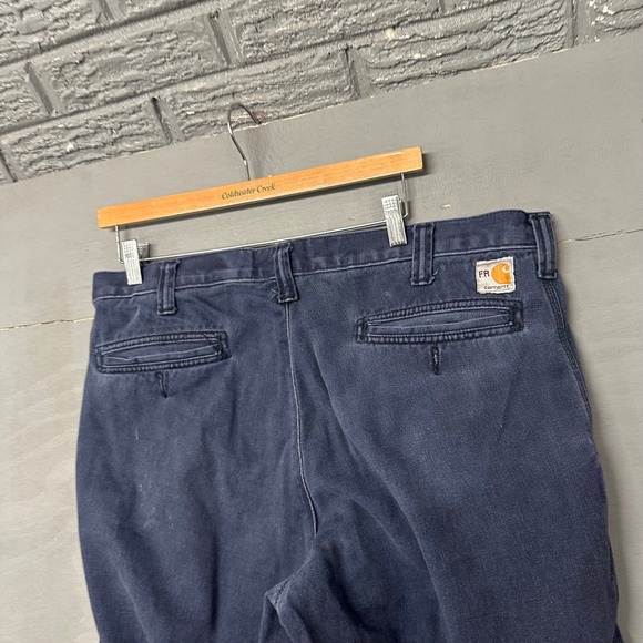 Carhartt Other - Carhartt FR Flame Resistant Navy Blue Work Dungaree Pants 36x34 HRC 2 371-20